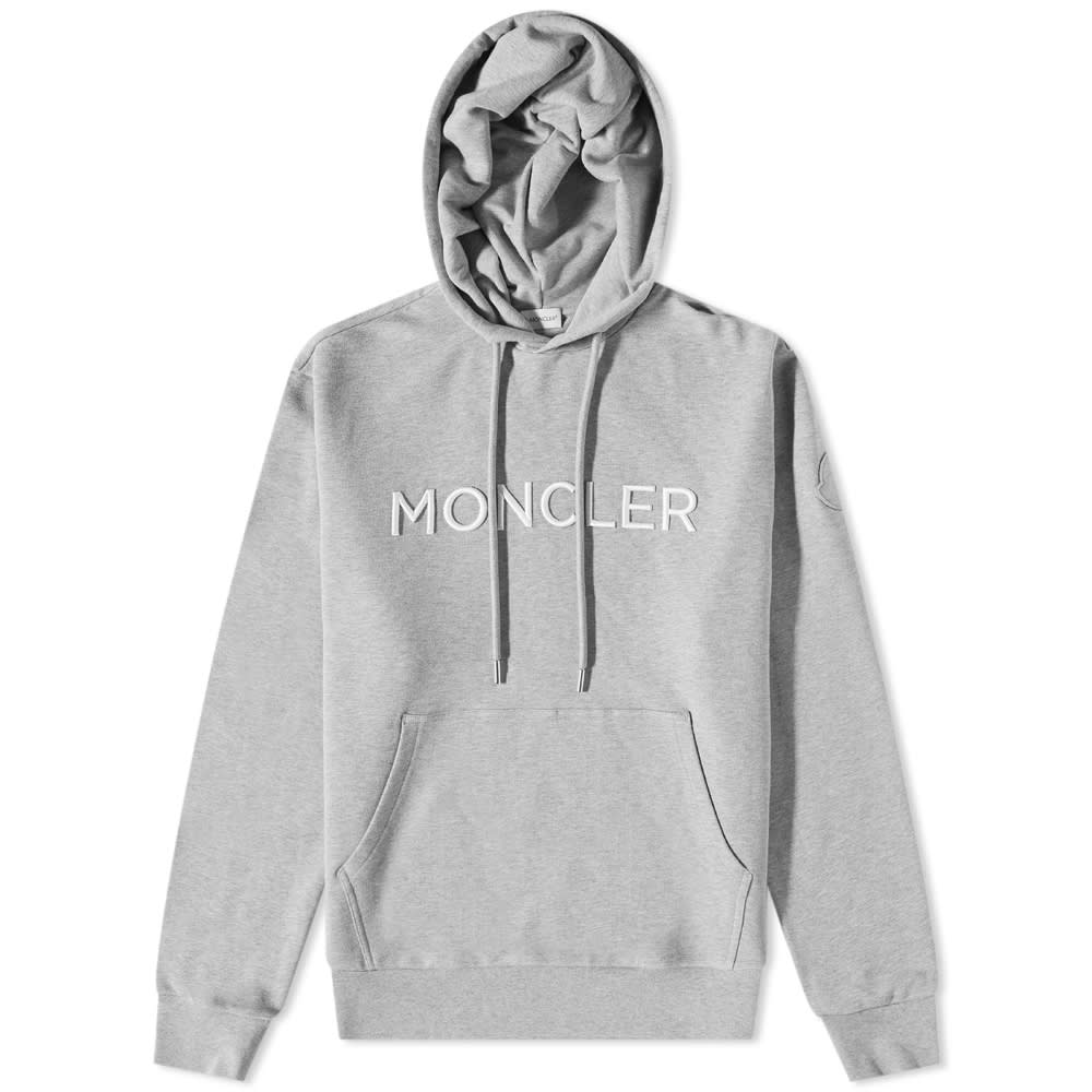 Суитчър Moncler Logo Drawstring Popover Hoody Сиво | 8G000-24-899WI-984, 0