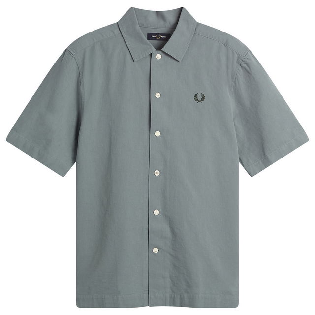 Short Sleeve Collared Logo Shirt