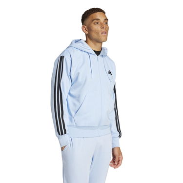 Суитчър adidas Performance 3-Stripes Full-Zip Hoodie Синьо | JD1862, 3