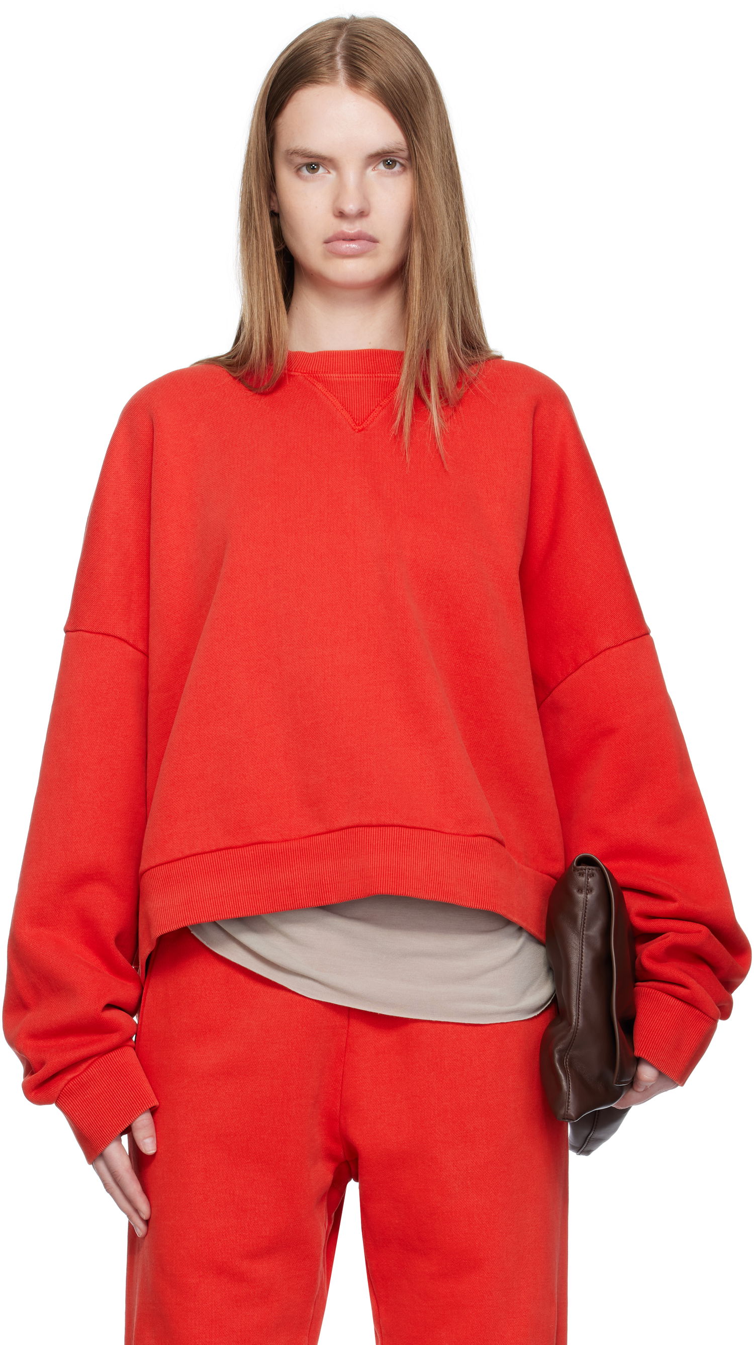 Суитчър Entire Studios Entire Studios Box Crew Sweatshirt Червено | ES2126CH, 0