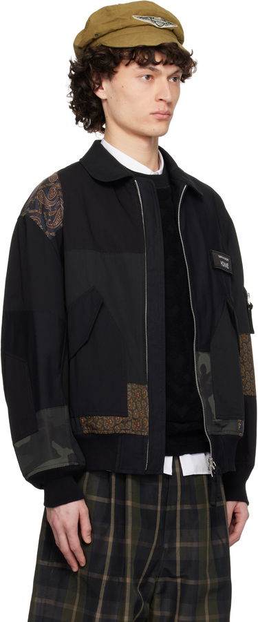 Яке бомбър Comme des Garçons CDG Homme Nylon Back Satin Mix Jacket Черно | HO-J023-051, 1