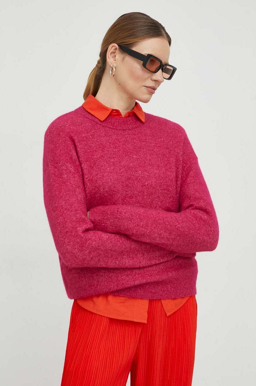 Пуловер Samsoe Samsoe Anour O-neck Sweater Розово | F18422025, 0