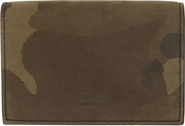 Портфейл Tom Ford TOM FORD T Line Camo Business Card Holder Кафяво | Y0277-ICL113G, 0