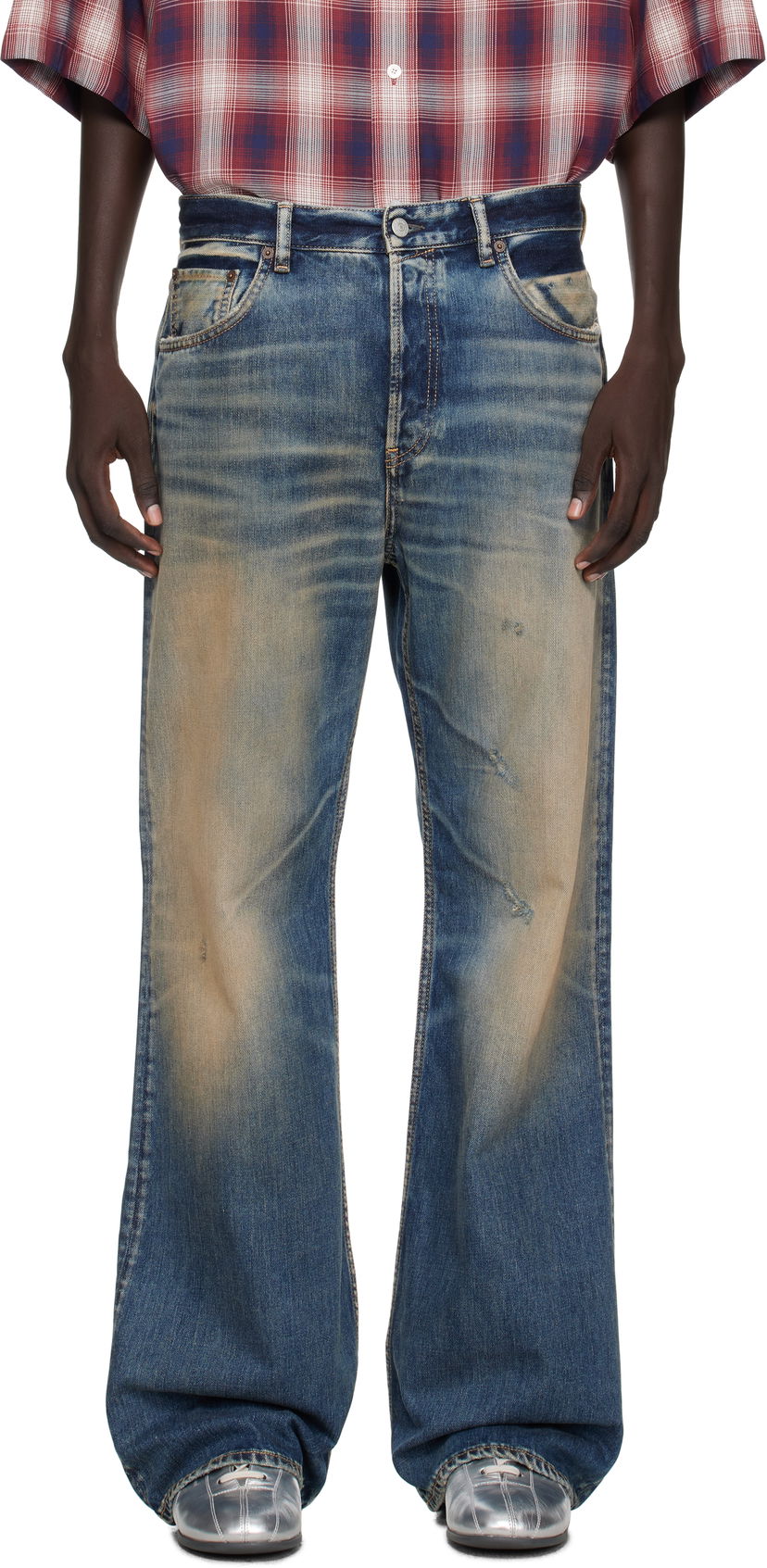 Дънки Acne Studios Acne Studios Regular Fit 2021M Jeans Синьо | B00424-