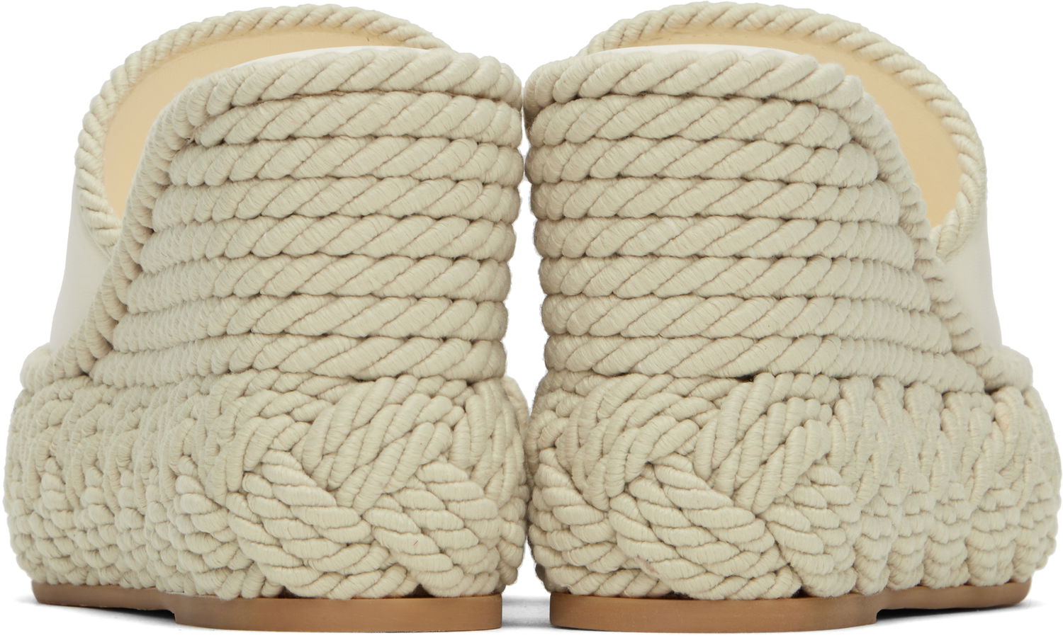Кецове и обувки Valentino Valentino Garavani VLogo Torchon Wedge Slide Sandals Бежово | 6W2S0KC5YWI, 1