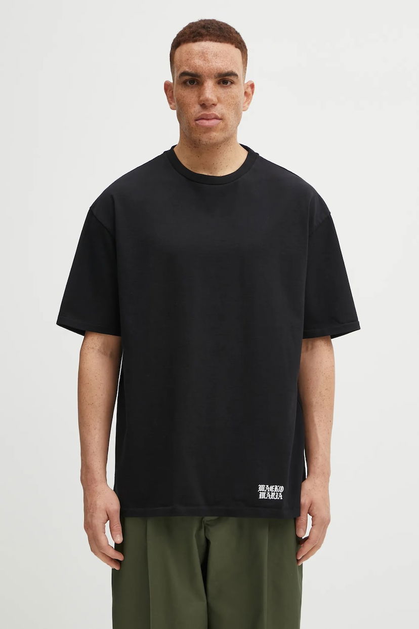 Тениска WACKO MARIA Oversized T-Shirt Черно | 25FW.WMT.WT03