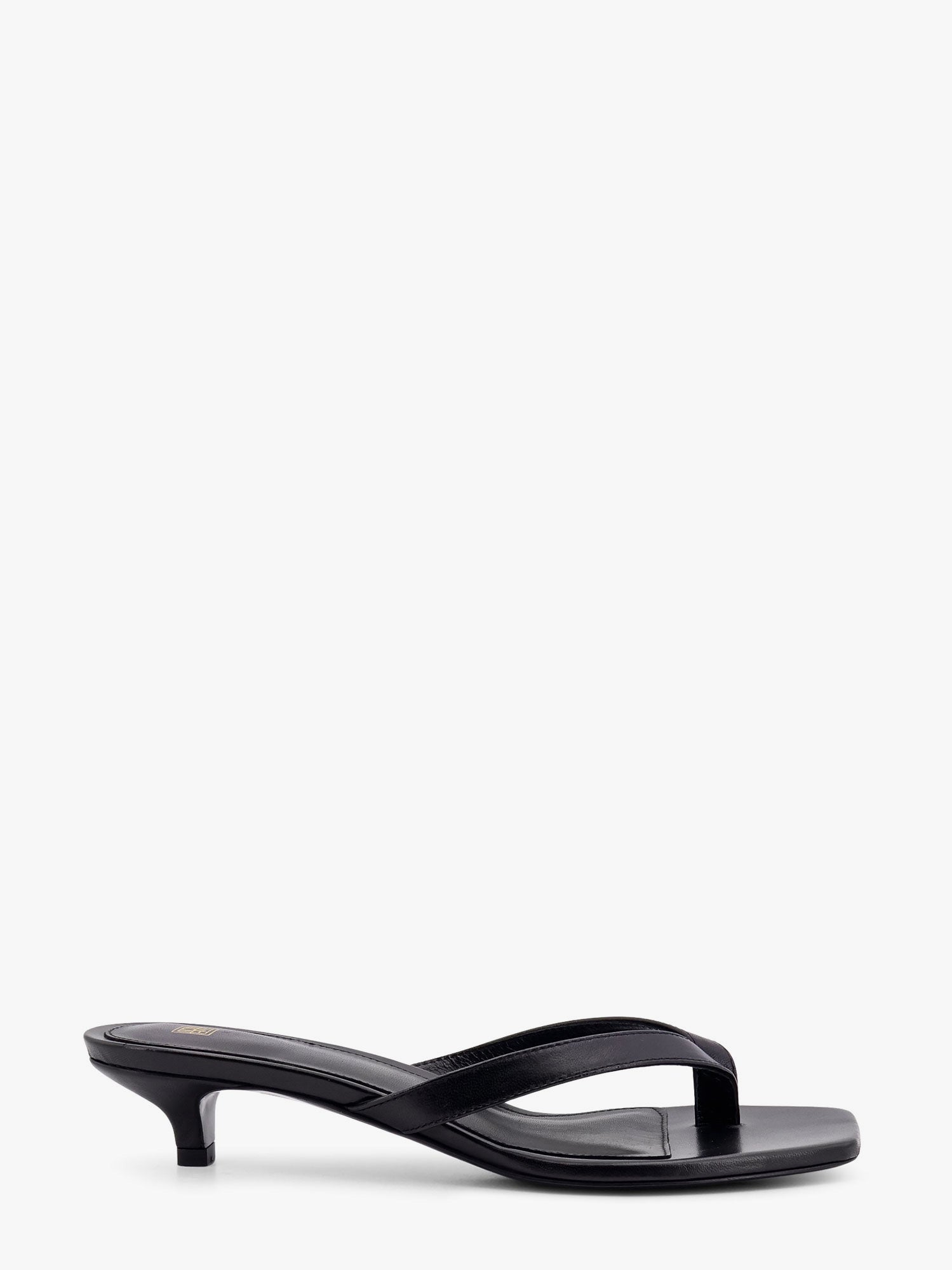 Кецове и обувки TOTEME Women's Leather Thong Sandals Черно | 205906819200, 0