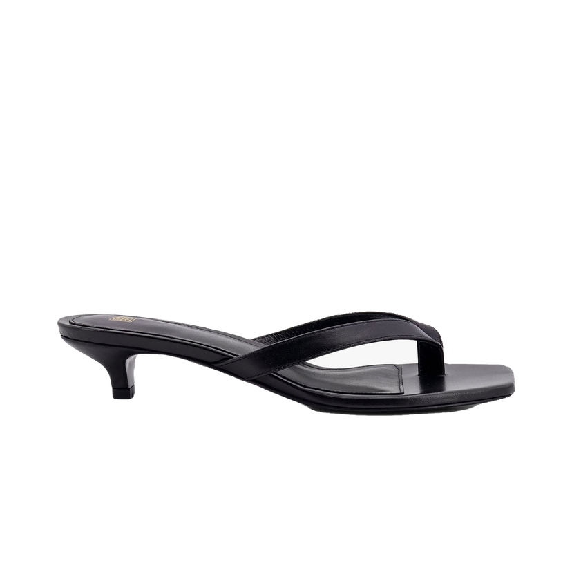 Кецове и обувки TOTEME Women's Leather Thong Sandals Черно | 205906819200