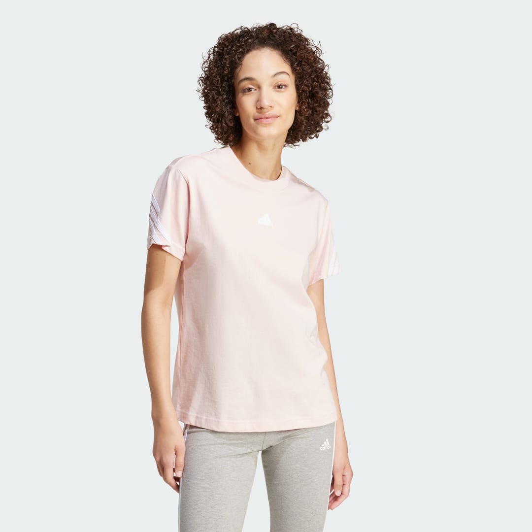 Тениска adidas Performance Future Icons 3-Stripes Tee Розово | IW5264, 0