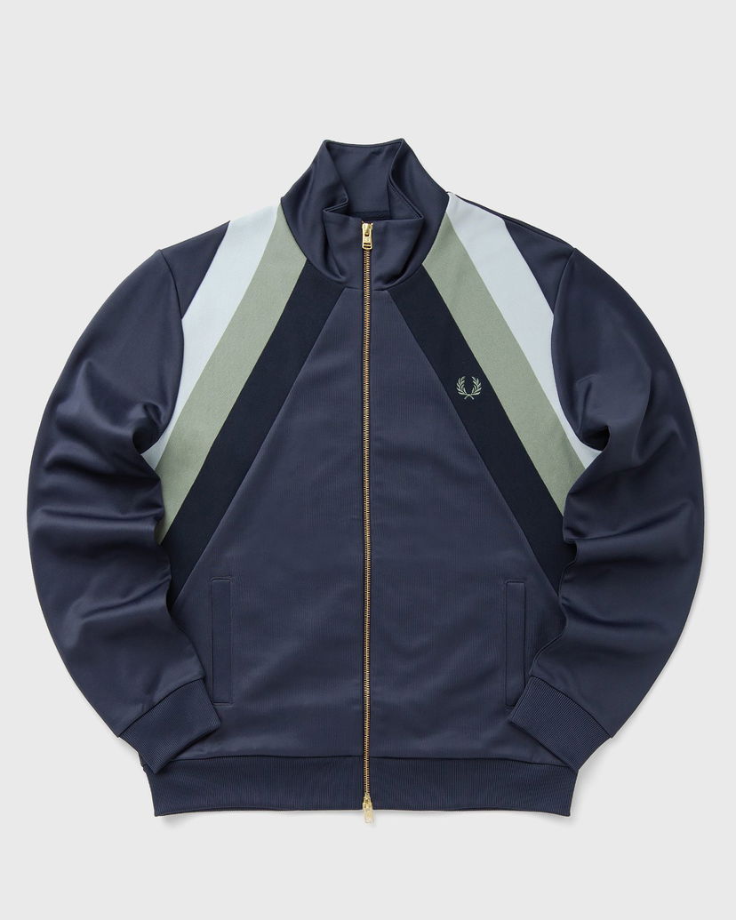 Яке Fred Perry Striped Panel Track Jacket Тъмно синьо | J1320-738