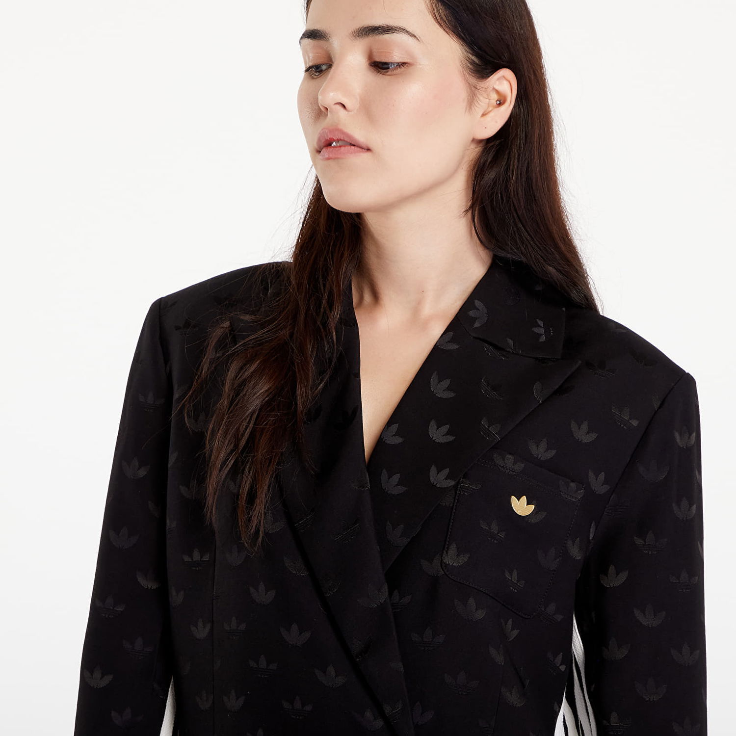 Яке adidas Originals Premium Woven Jaquard Blazer Black Черно | JI9658, 1