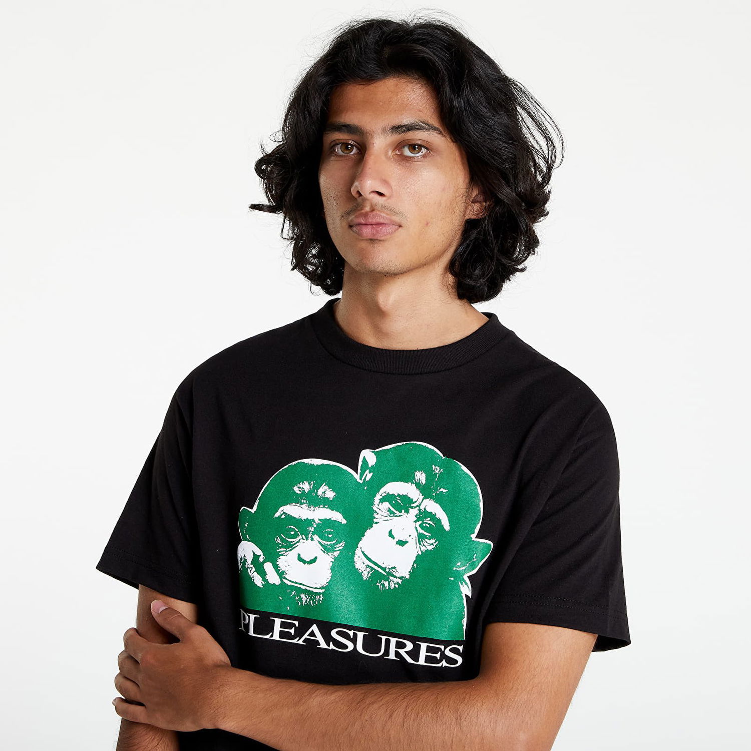 Тениска Pleasures Friendship T-Shirt Черно | P22F057 BLACK, 1