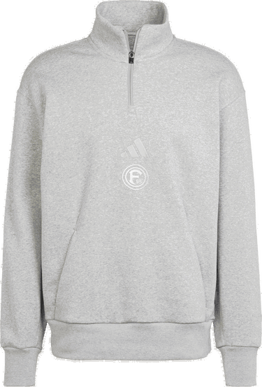 Суитчър adidas Originals Fortuna Düsseldorf Half-Zip Sweatshirt Сиво | 6f95ji6384, 1
