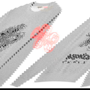 Пуловер KENZO Drawn Varsity Crewneck Сиво | FE55SW1704MF-94C, 0