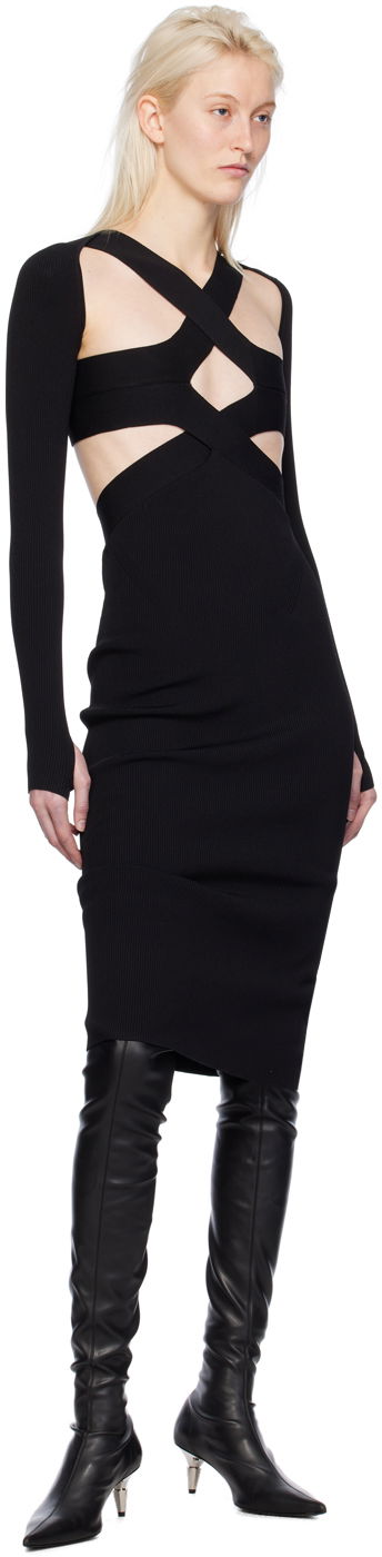 Pокля Dion Lee Harness Bra Midi Dress Черно | A7782PS24, 3