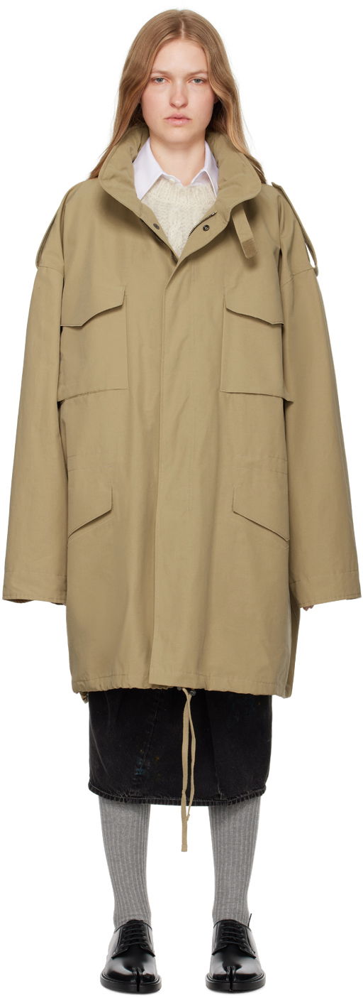 Парка Maison Margiela Hooded Jacket Бежово | S51AM0494 M35233, 0