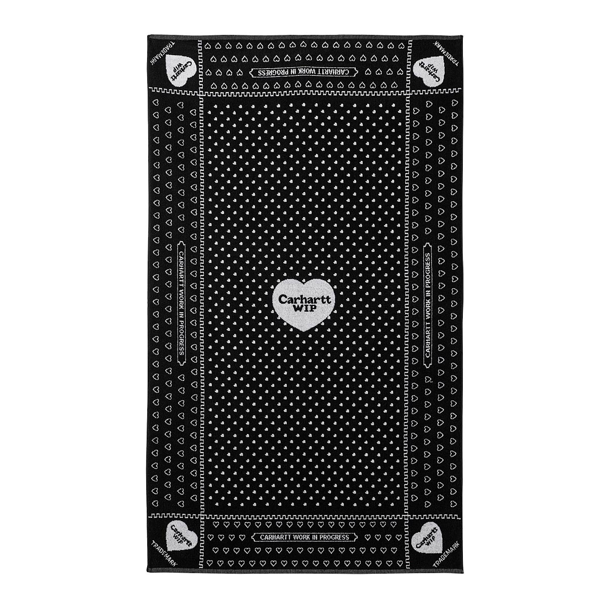 Flexstyle Carhartt WIP Heart Bandana Towel Черно | I033266.28CXX, 1