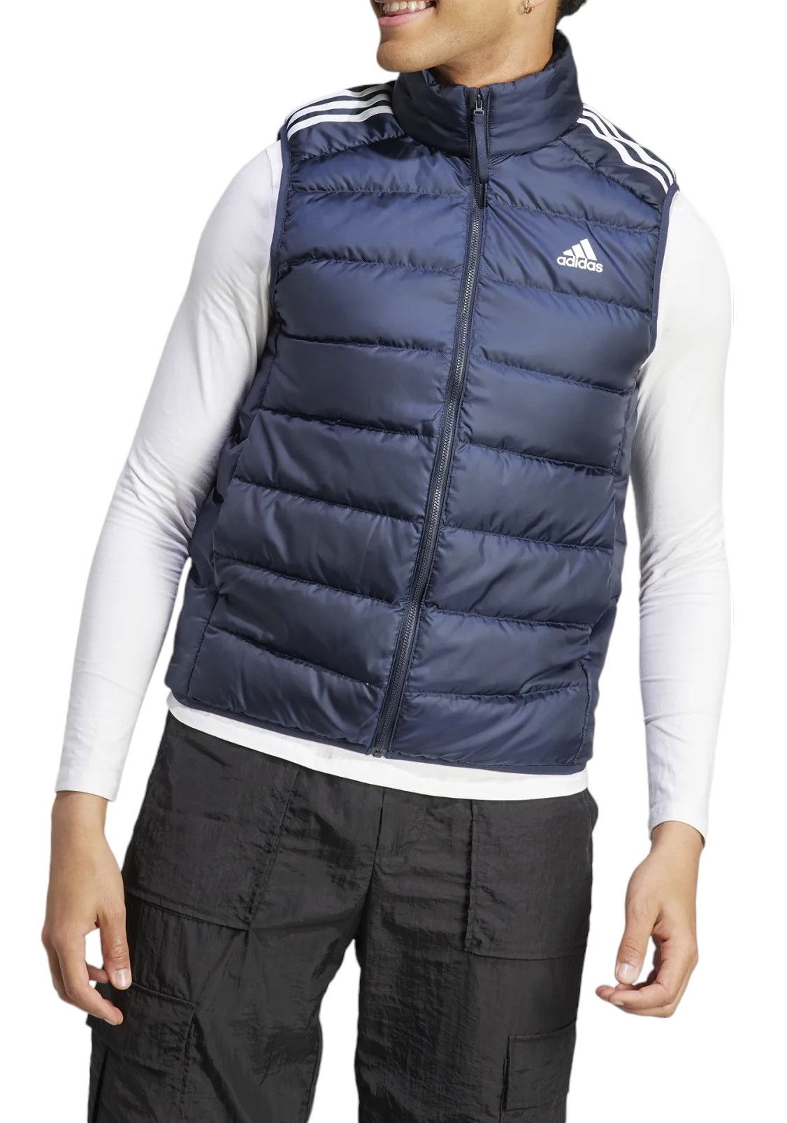Жилетка adidas Performance Sportswear Essentials 3-Stripes Light Down Vest Тъмно синьо | ik3210, 0
