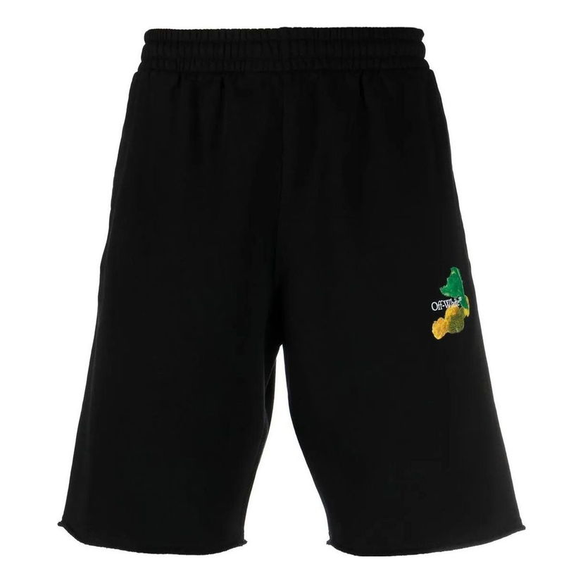 Къси панталони Off-White Brush Arrow Bermuda Shorts Черно | OMCI006S23FLE0021084