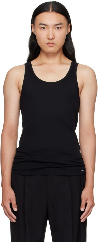 Потник Tom Ford TOM FORD Cotton & Modal Rib Tank Top Черно | T4D101210, 0