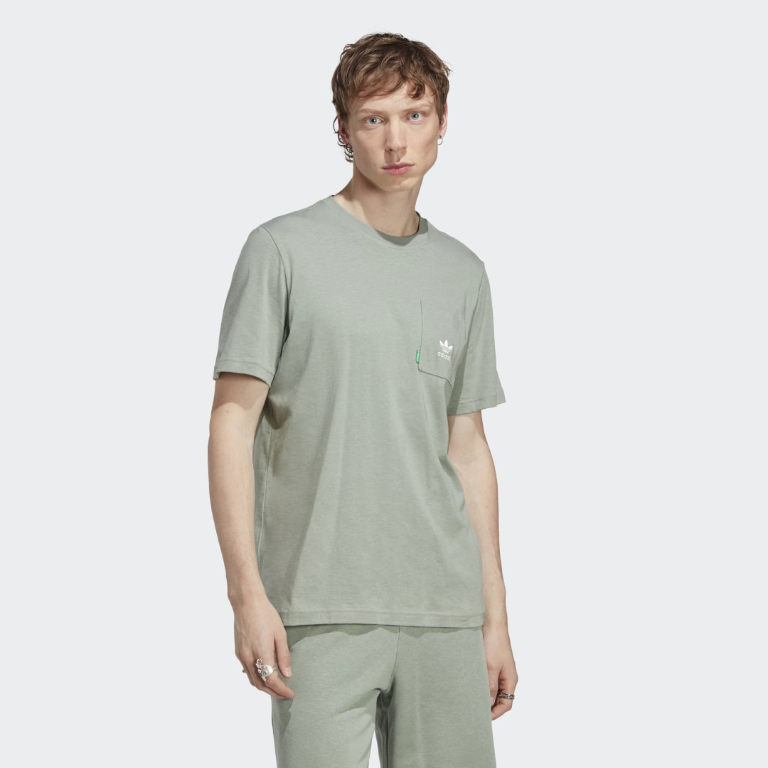 Тениска adidas Originals Essentials+ Made With Hemp Tee Сиво | HR2955, 0