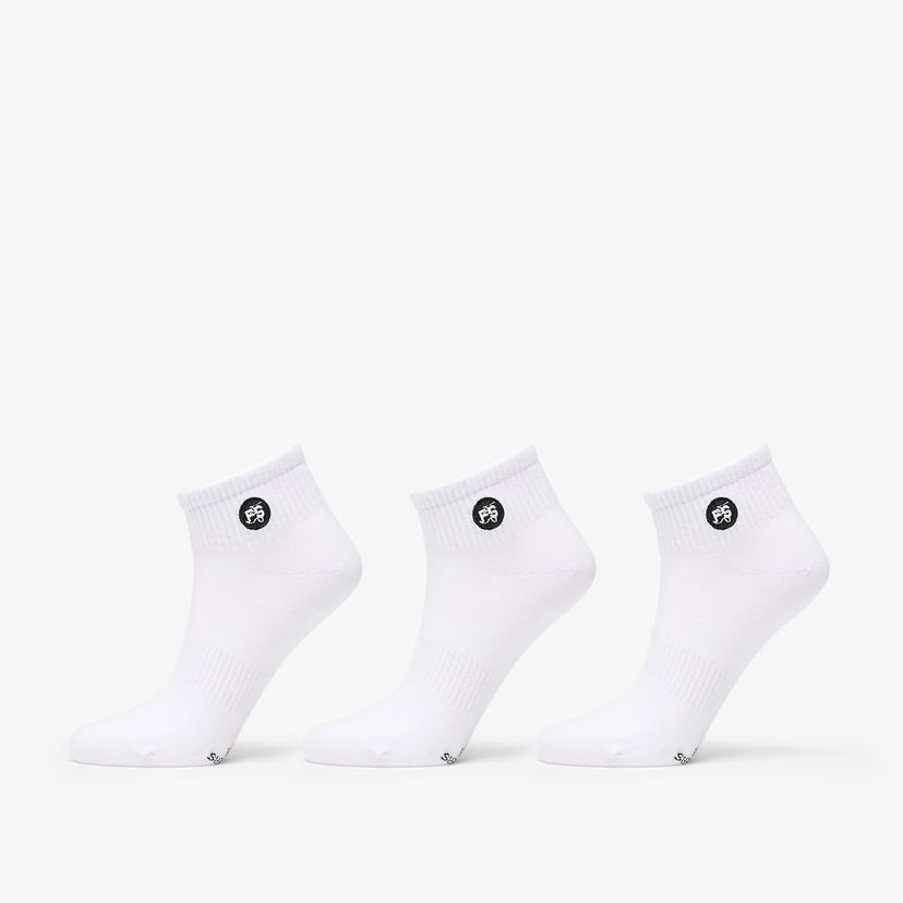 Чорапи Footshop Ankle Socks 3-Pack White Бяло | FTSHP_372