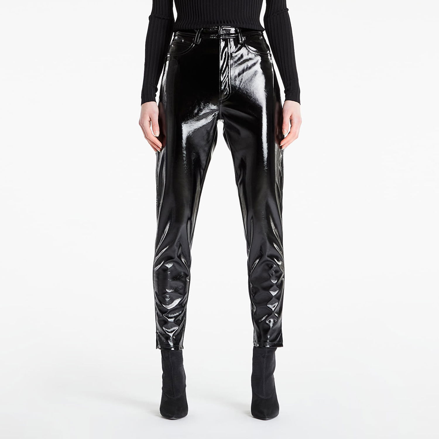 Панталони CALVIN KLEIN Lacquer High Waisted Pant Черно | J20J217664 BEH, 0