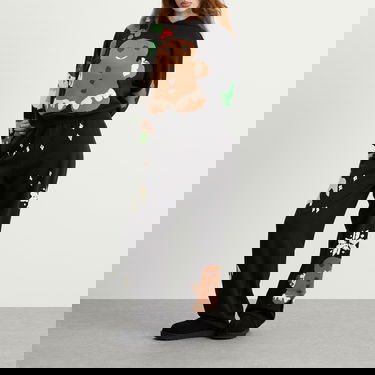 Спортни панталони SKIMS CPFM Printed Straight Leg Pant Gingerbread Print Многоцветен | BT-PNT-10930W-OGB, 4