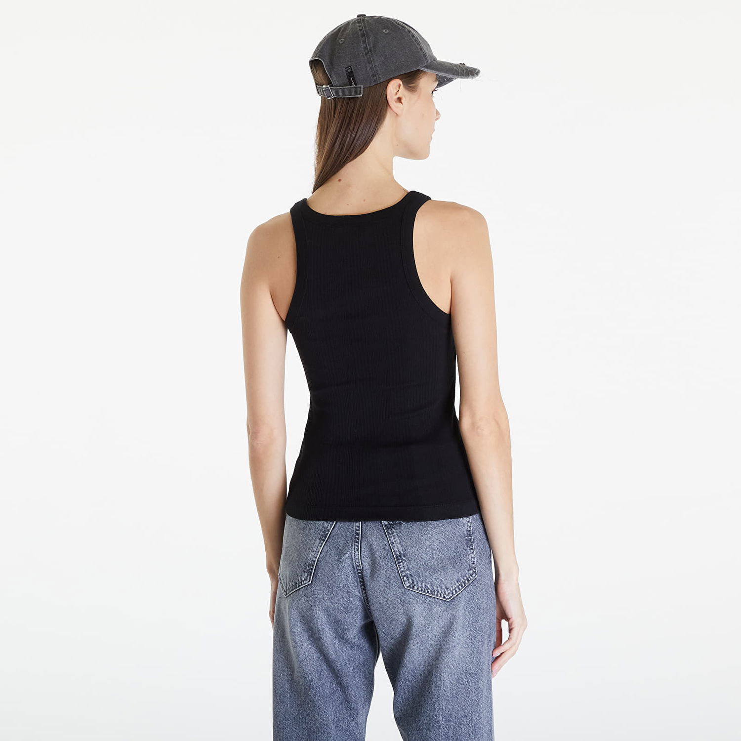 Потник CALVIN KLEIN Jeans Variegated Rib Woven Tank Top Black Черно | J20J223104 BEH, 1