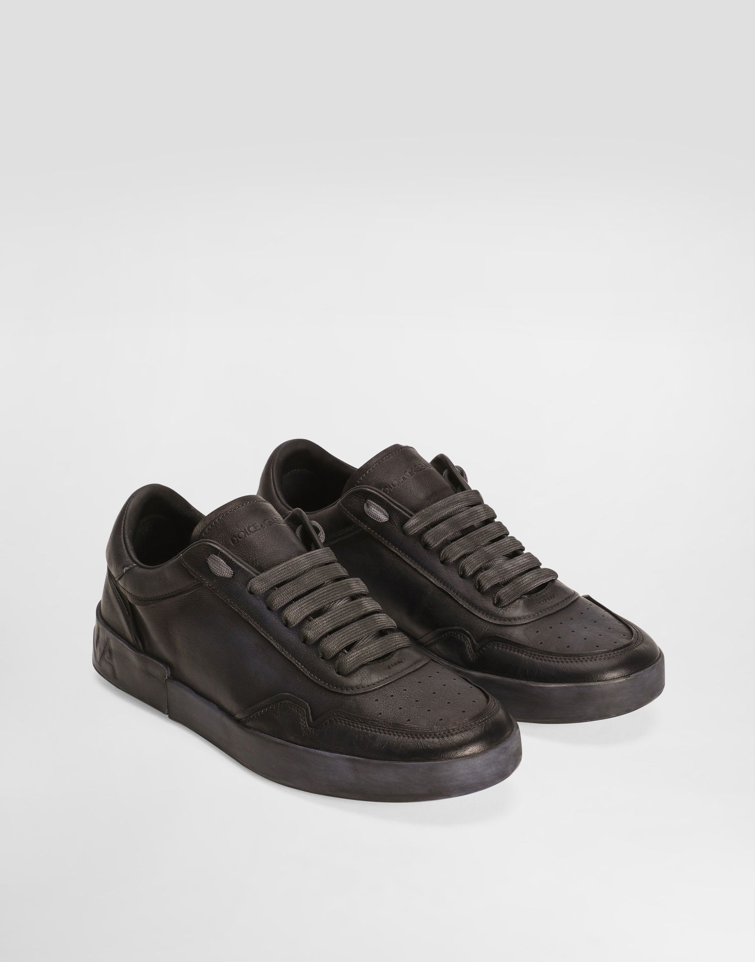 Кецове и обувки Dolce & Gabbana Dolce & Gabbana Portofino Calfskin Черно | CS2378AW46780999, 1