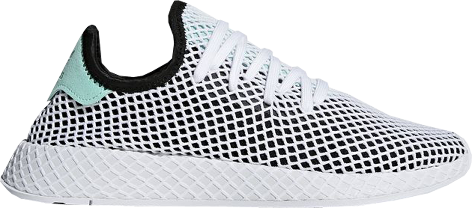 Кецове и обувки adidas Originals Deerupt Core Black Easy Green Сиво | B28076, 0