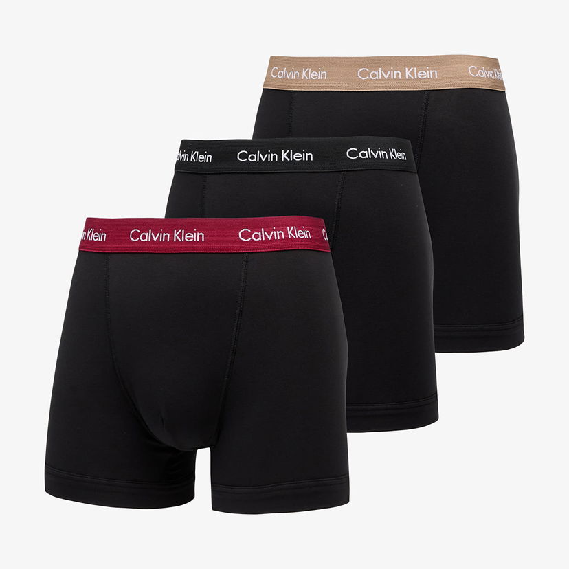 Боксерки CALVIN KLEIN Trunk 3-Pack Black Черно | U2662G NOP