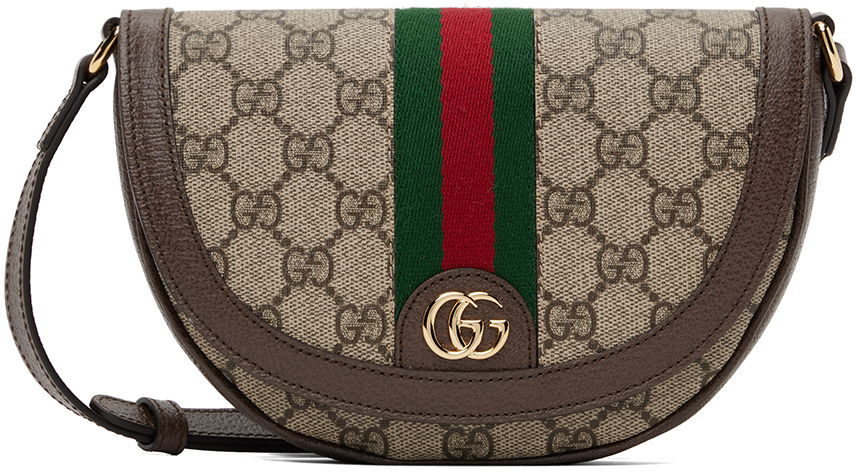 Чанта през рамо Gucci Ophidia Mini GG Shoulder Bag Бежово | 757309 96IWG, 0