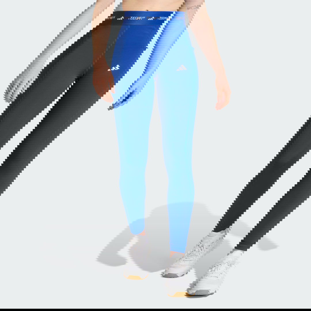 Клинове adidas Performance Techfit Stash Pocket Full-Length Tights Синьо | JW7556, 0