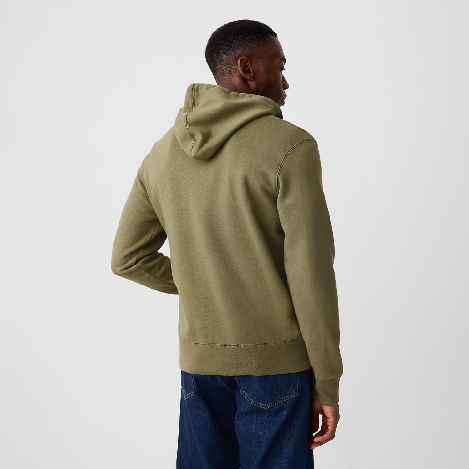 Суитчър GAP Sweatshirt Logo Fullzip Hoodie Walden Green S Зелено | 840496-38, 1