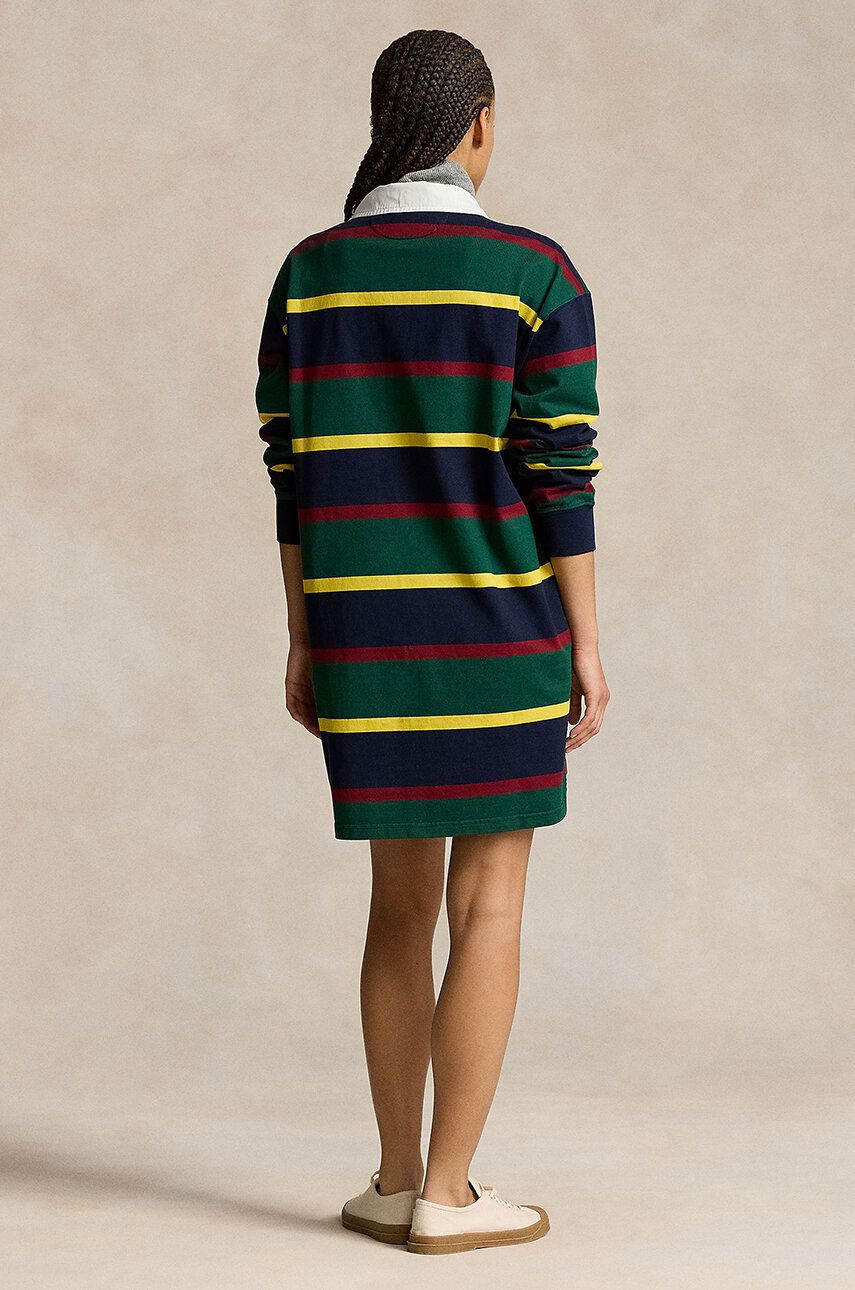 Pокля Polo by Ralph Lauren Striped Mini Dress Зелено | 211941215, 1