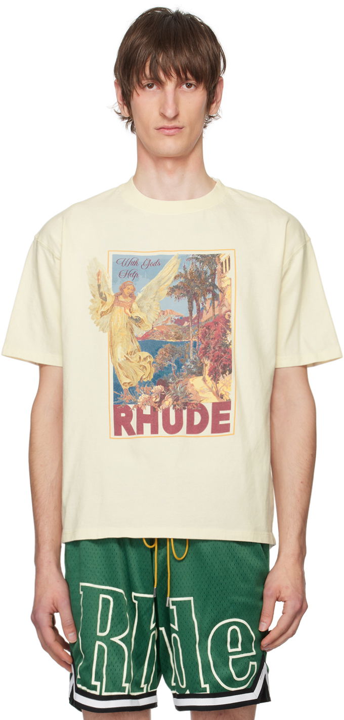 Тениска Rhude Angel T-Shirt Бежово | RHPS24TT23012611, 0
