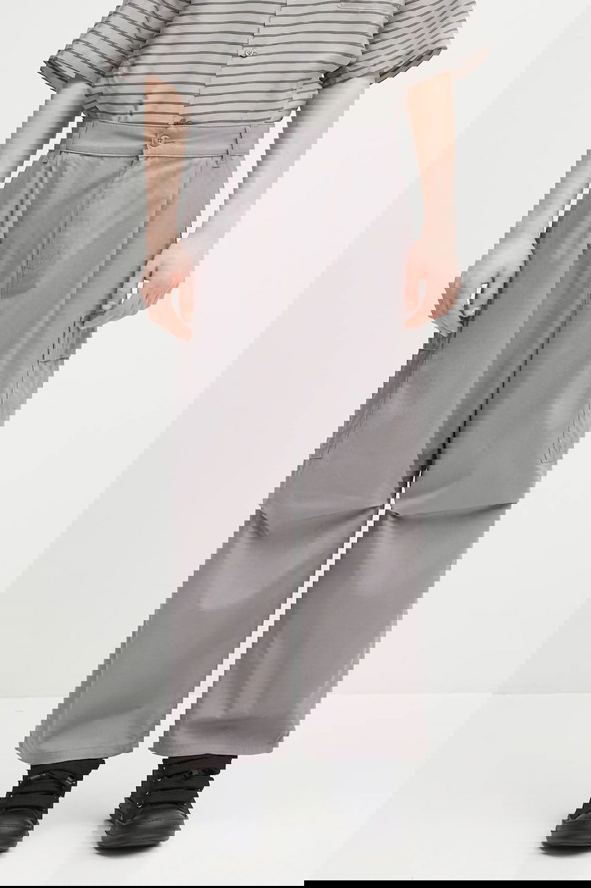 Карго панталони Carhartt WIP Cole Loose Fit Pleated Cargo Pants Сиво | I030477.2LR02, 0