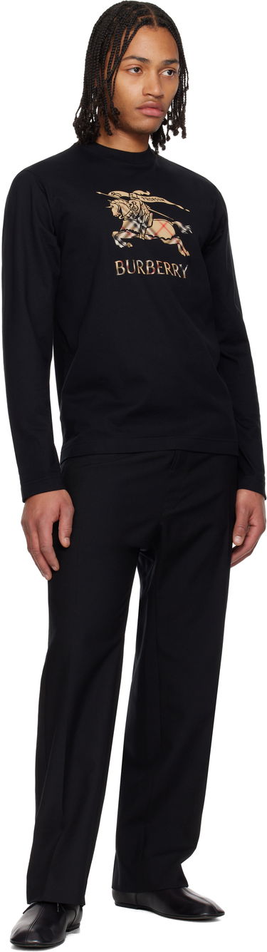 Тениска Burberry EKD Long Sleeve T-shirt Черно | 8121954, 3