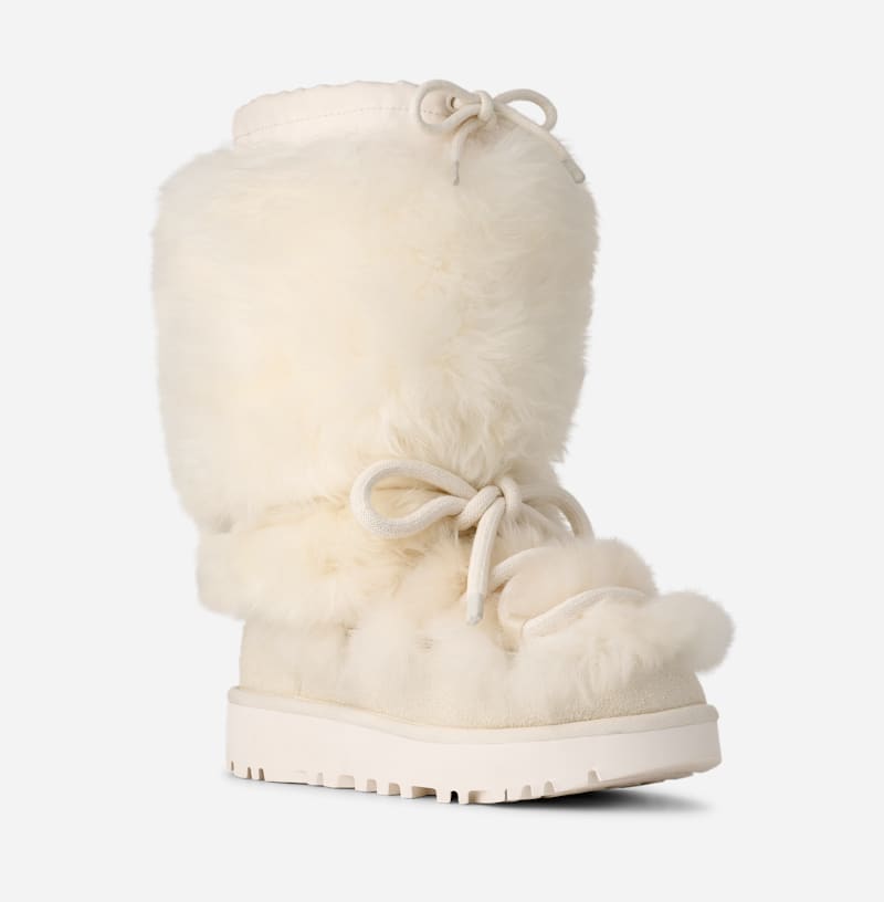 Кецове и обувки UGG Classic Tall Chalet Sheepskin Boot Бяло | 1171570-WHT, 1