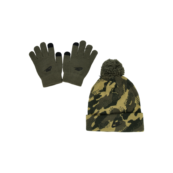 Аксесоари Nike SEASONAL All Over Print Pom Beanie and Touchscreen Gloves Set Многоцветен | 9A3050-EDR, 0