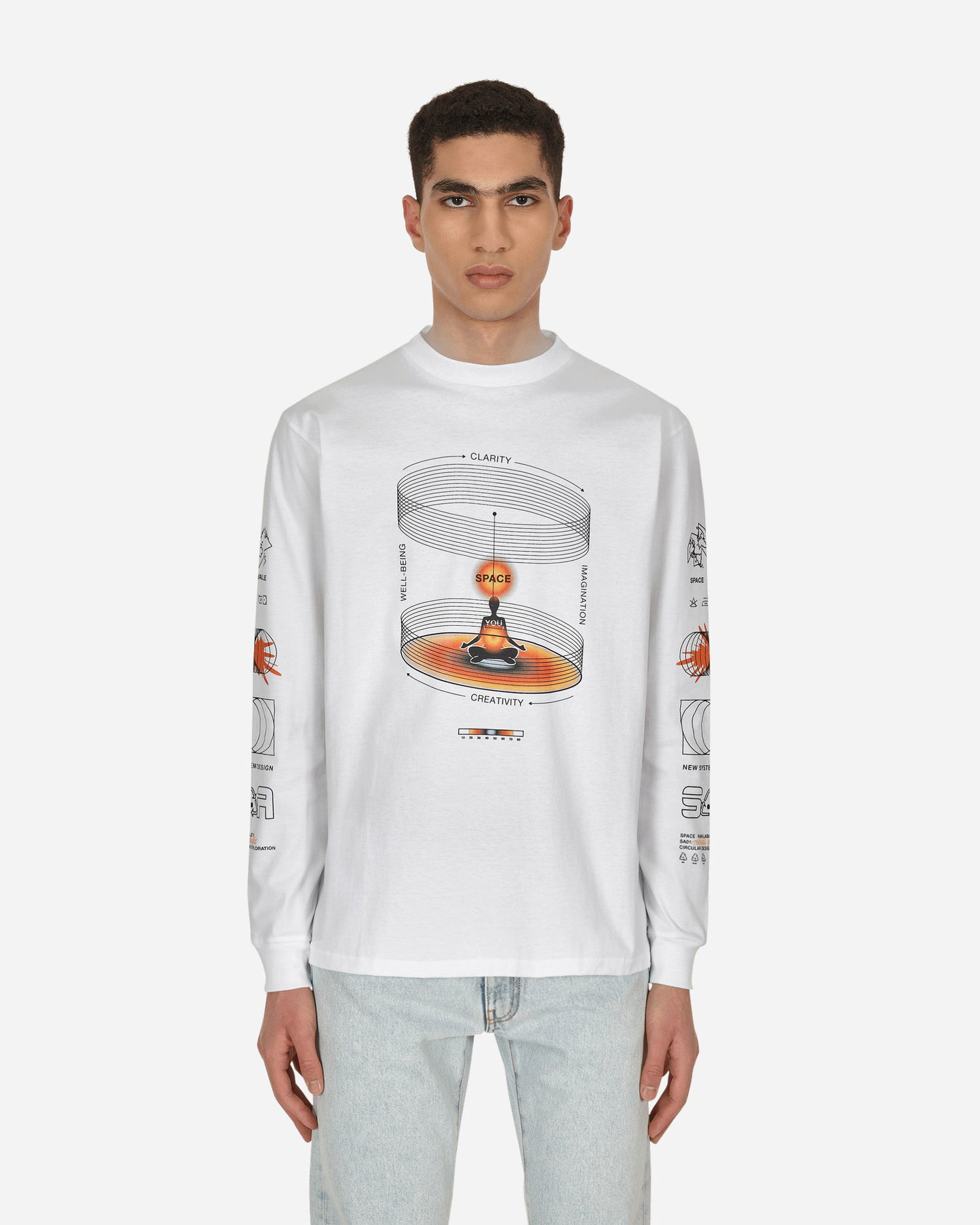 Тениска Space Available Whole Being T-Shirt Бяло | SA-WBT002-WHT WHITE, 0