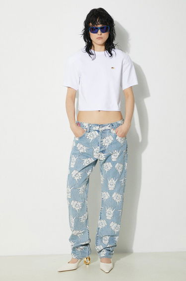 Съкратен топ Fiorucci Fiorucci Angel Patch Padded Cropped T-Shirt Бяло | M01FPTSH095CJ03WH01, 1