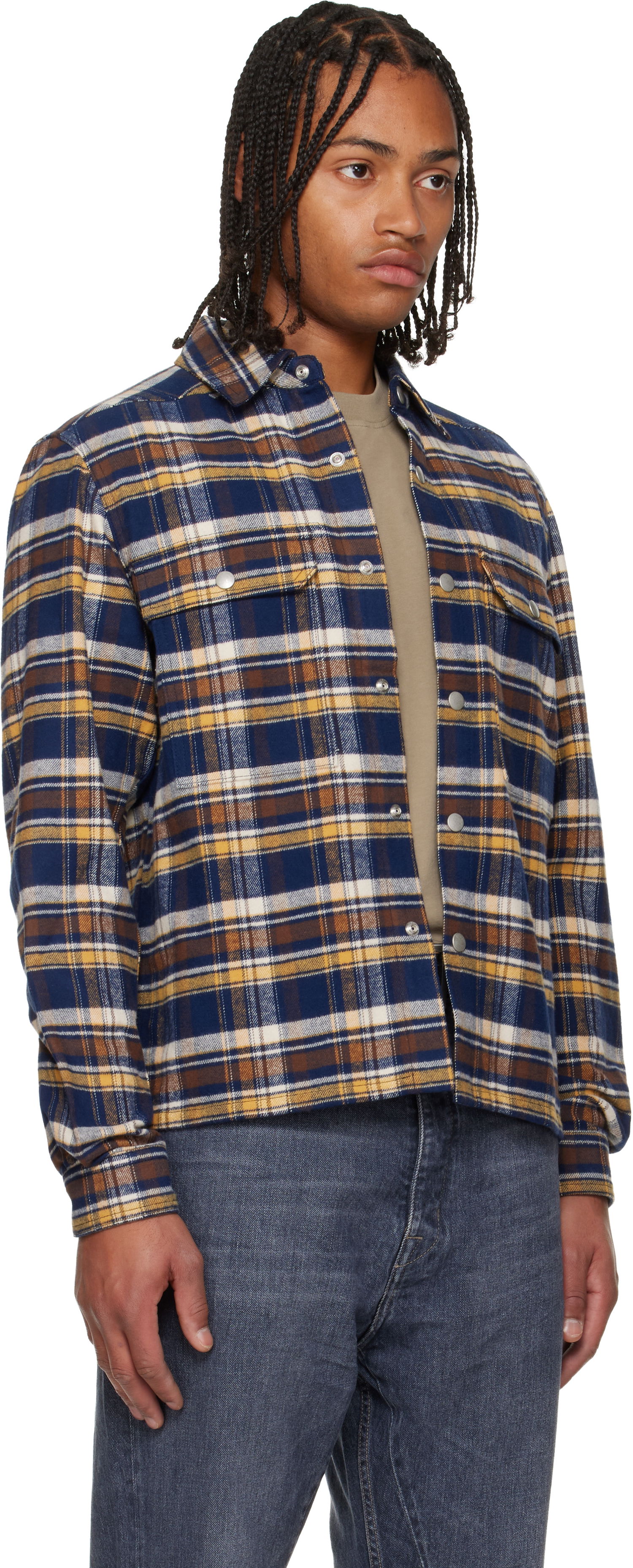 Риза Rick Owens Concordians Cropped Overshirt Многоцветен | DL02E2299 CPGJP, 1