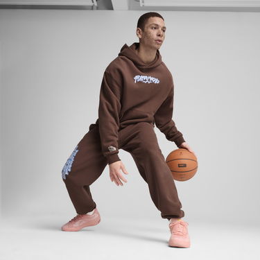 Спортни панталони Puma Dress Code Basketball Sweatpants Кафяво | 630295_01, 2