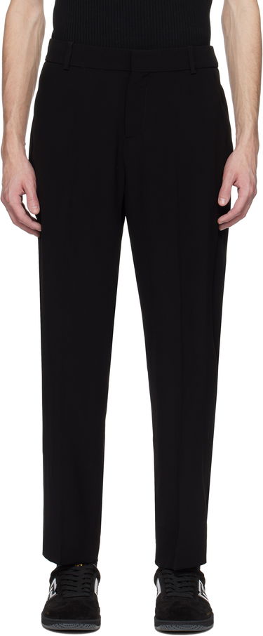Панталони Balmain Balmain Crêpe Straight-Leg Trousers Черно | EH0PM037VB00, 0