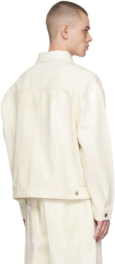 Яке We11done We11done Foil Coated Trucker Jacket Бяло | WD-DJ1-23-318-U-WH, 2