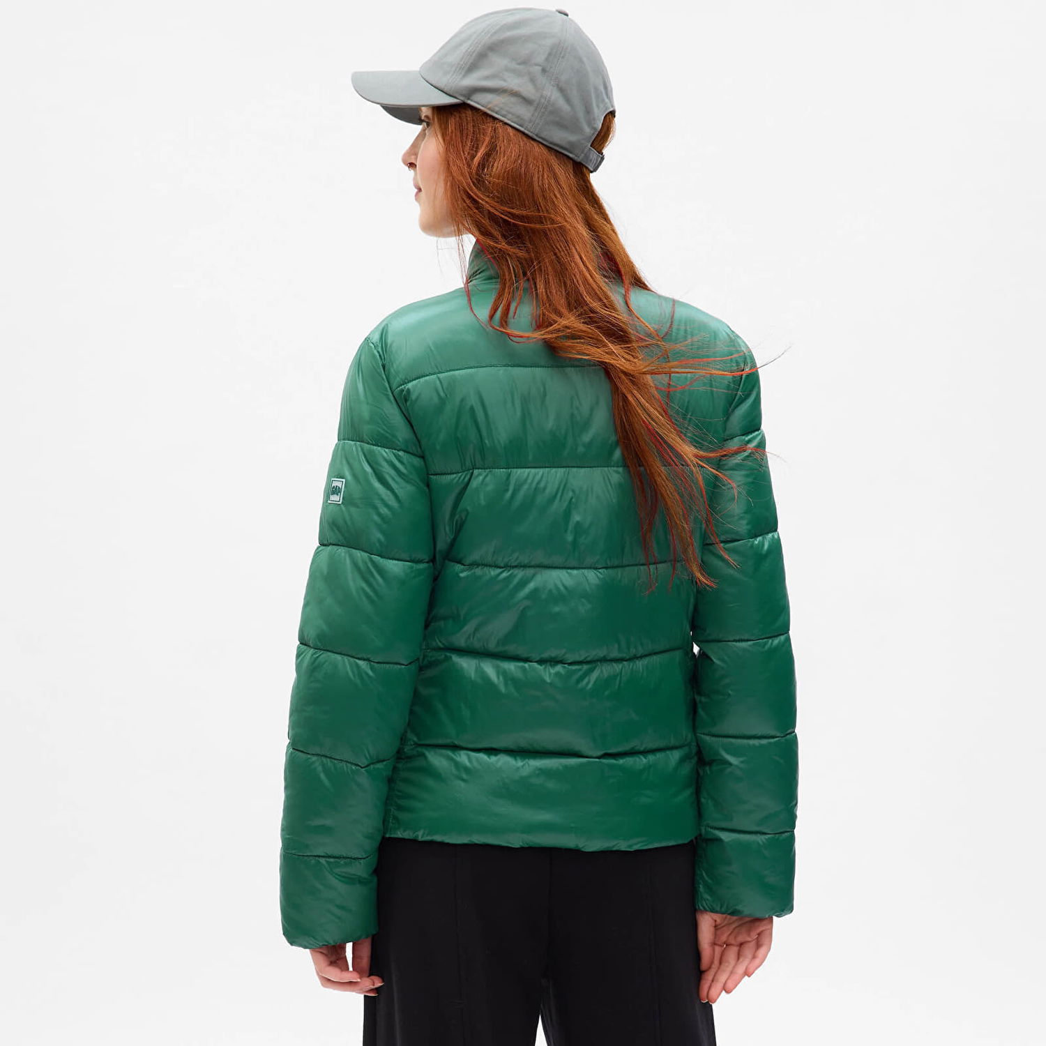 Пухо яке GAP Jacket Logo Puffer Jacket June Bug XXS Зелено | 724309-04, 1