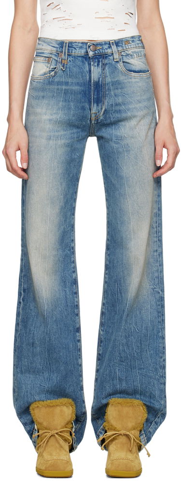 Дънки R13 R13 Jane Wide Leg Jeans Синьо | R13W7020 D081A, 0