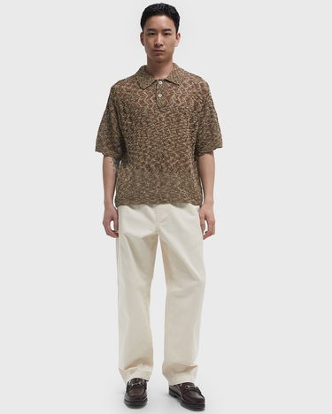 Пуловер OBEY Andre Open Knit Polo Sweater Кафяво | 151000101-TOF, 2